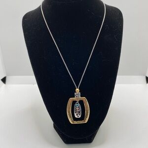 Brighton Sensation Gold and Silver Mixed Metal Pendant Necklace